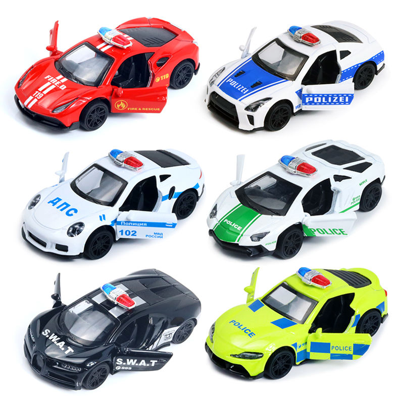 6 Sets of Alloy Engineering Vehicle Color Single Window Box
